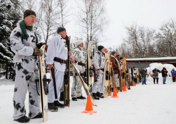 Члены Домодедовского сообщества охотников и рыболовов провели соревнования по биатлону