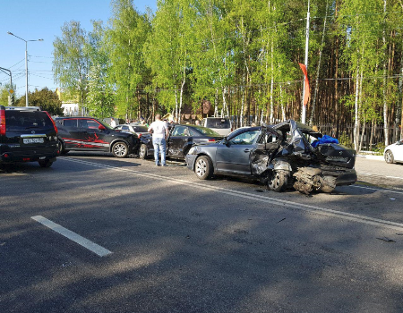 Пьяный водитель стал причиной крупной аварии в Домодедово