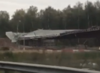 При строительстве ЦКАД накренился мост в Домодедово