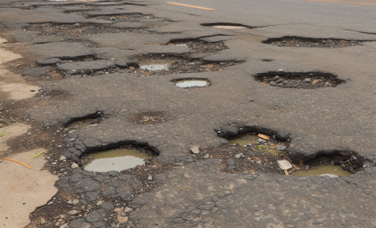 В Домодедово ликвидировали 95 ям на региональных дорогах