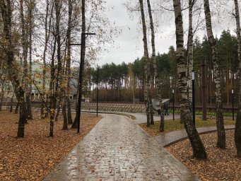 В Домодедовском парке завершились работы по благоустройству набережной
