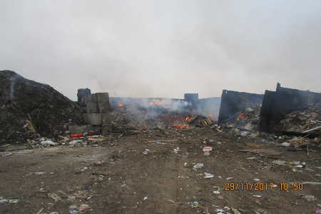 Мусоровывозящая организация в Домодедово незаконно сжигала мусор