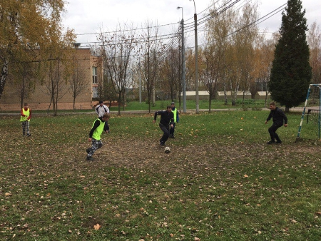 Футбольный матч для детей из детского дома