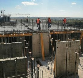 Более 60 человек задействовано при строительстве 6 корпуса в ЖК «Домодедово Град»