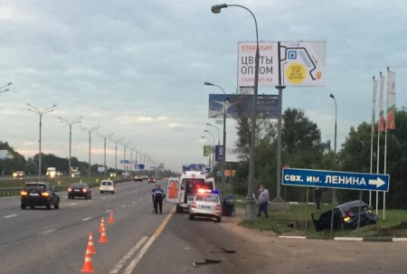 Девочка пострадала в аварии на трассе аэропорт Домодедово