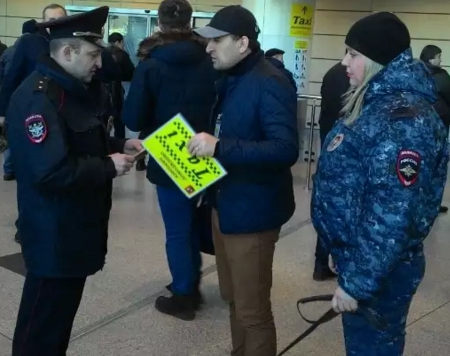 В аэропорту Домодедово ловили нелегальных таксистов