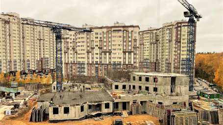 Третий этаж поликлиники начали возводить в Домодедово
