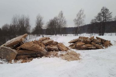 В Домодедово пресечён сброс 20 кубометров строительного мусора