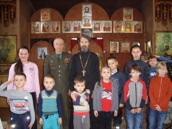 День защитника Отечества в храме Новомучеников и исповедников Домодедовских