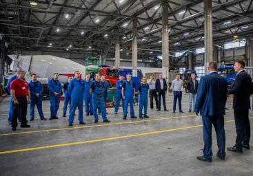 Глава Домодедова Александр Двойных провел рабочую встречу с руководством дилерского центра Scania