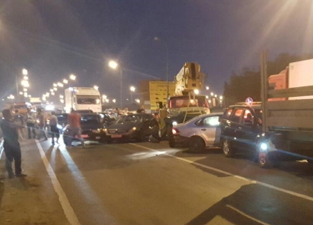 В Домодедовском округе в аварию попало сразу 10 автомобилей