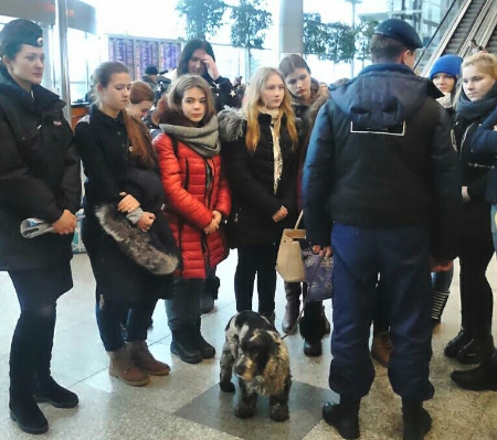 Студентам из колледжа "Московия" показали аэропорт Домодедово