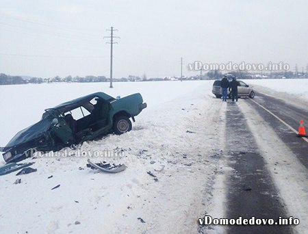 Авария в Домодедово, один человек пострадал
