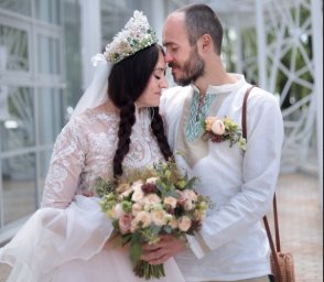 В Домодедово прошла свадьба в русском народном стиле