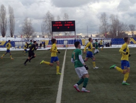 Сегодня состоялся первый после зимнего перерыва товарищеский матч между ФК "Домодедово" и ФК "Строги