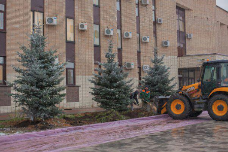 В Домодедово завершается первый этап реконструкции площади