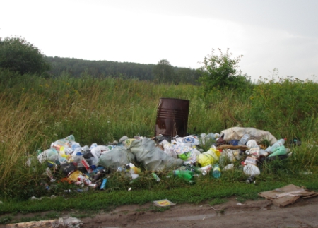 16 кубов мусора с берега Чулпановского пруда