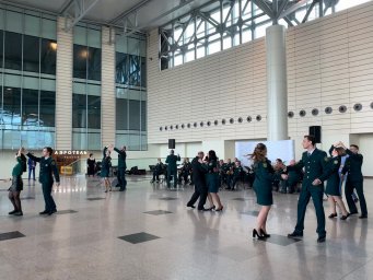В аэропорту Домодедово выступил оркестр федеральной таможенной службы