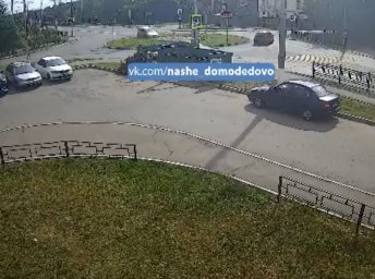 Шальной водитель в Домодедово